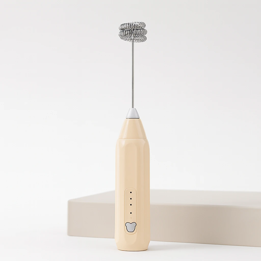 خفاقة كهربائية قابلة لإعادة الشحن - لون بيج فاتح
