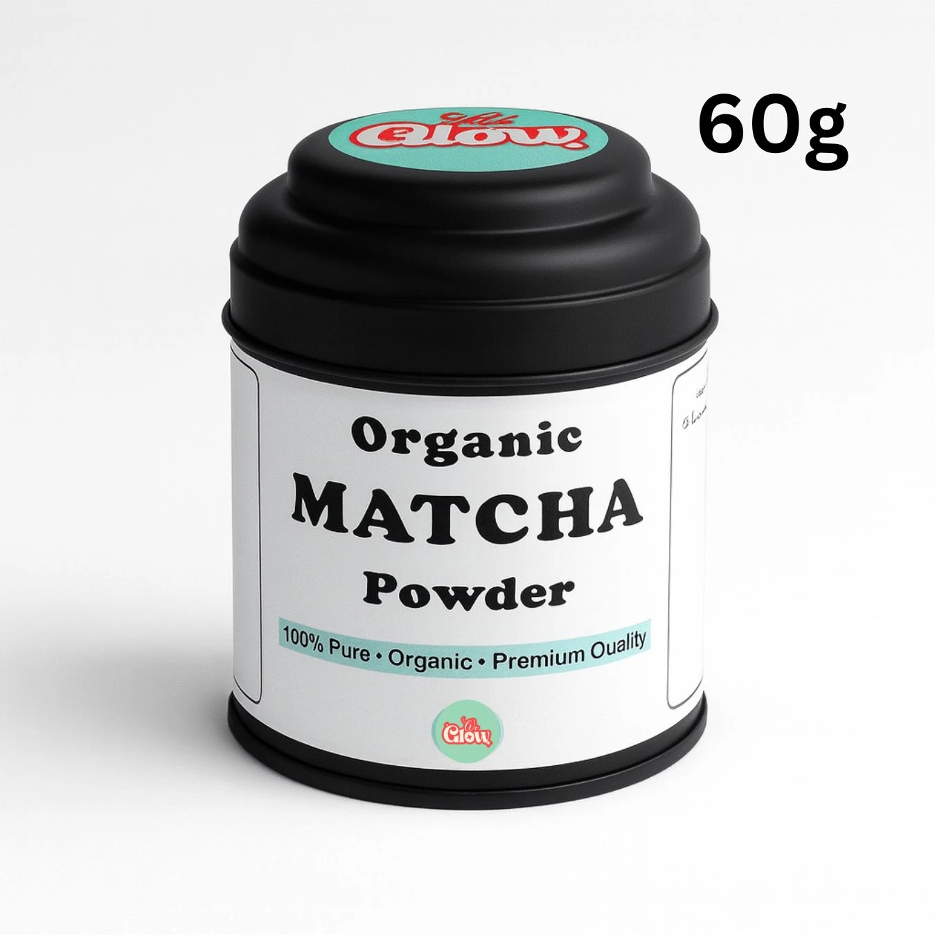 بودرة الماتشا العضوية 60 جرام - بعلبة حفظ معدنية عالية الجودة